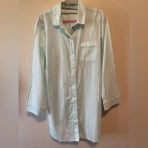 Victoria's Secret Women’s nightie. Pale green/ blue , medium